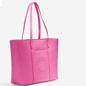 Cole Haan Leather Zip Top Tote Bag